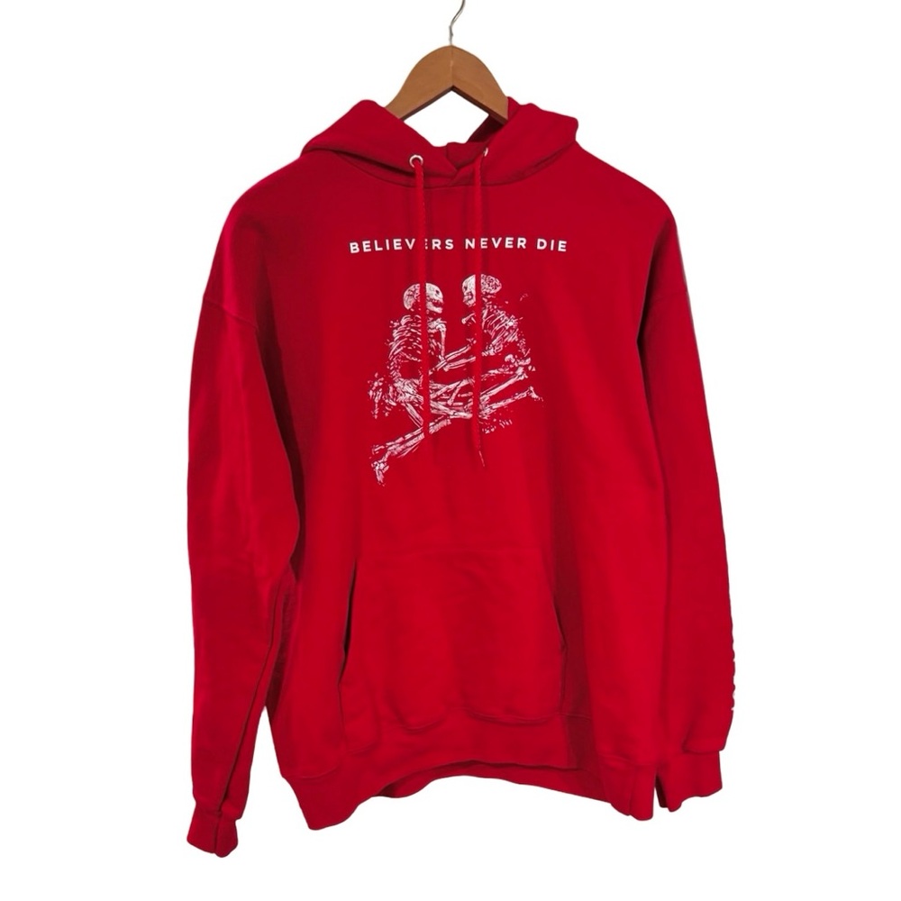 Fall Out Boy Pullover Y2K Hoodie Alt Rock Pop Punk Emo Sweatshirt Sz Mens Medium